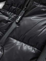 Clarks Black Girls Longline Padded Coat - Image 16 of 17