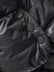 Clarks Black Girls Longline Padded Coat - Image 17 of 17