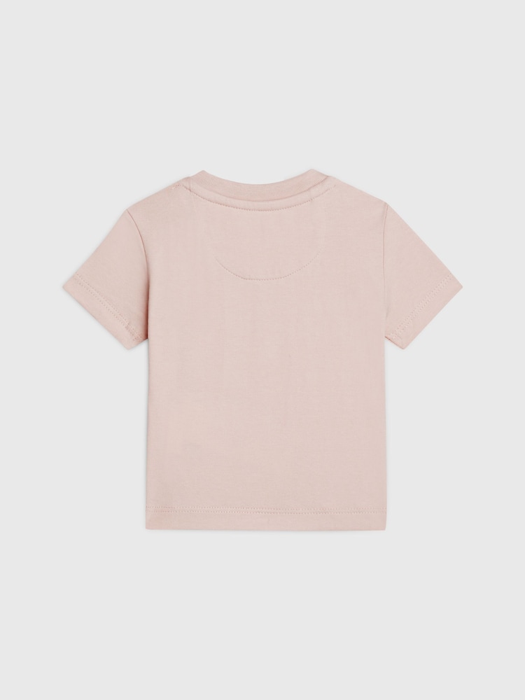 Calvin Klein Pink Monogram T-Shirt - Image 2 of 2 Calvin Klein Pink Monogram T-Shirt - Image 2 of 2
