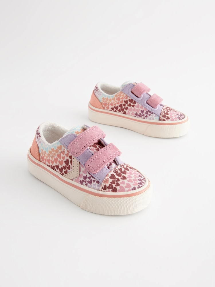 Multi Hearts Touch Fasten Strap Trainers - Image 1 of 5