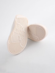 White Silver Chunky Elastic Lace-Up Trainers - Image 4 of 5