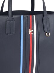 Tommy Hilfiger Blue Iconic Stripe Satchel Handbag - Image 4 of 4