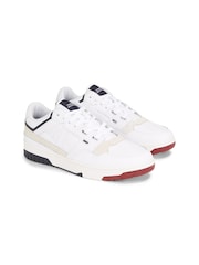 Tommy Hilfiger White Basket Street Low Top Sneakers - Image 3 of 4