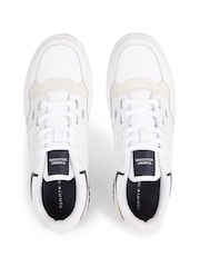 Tommy Hilfiger White Basket Street Low Top Sneakers - Image 4 of 4