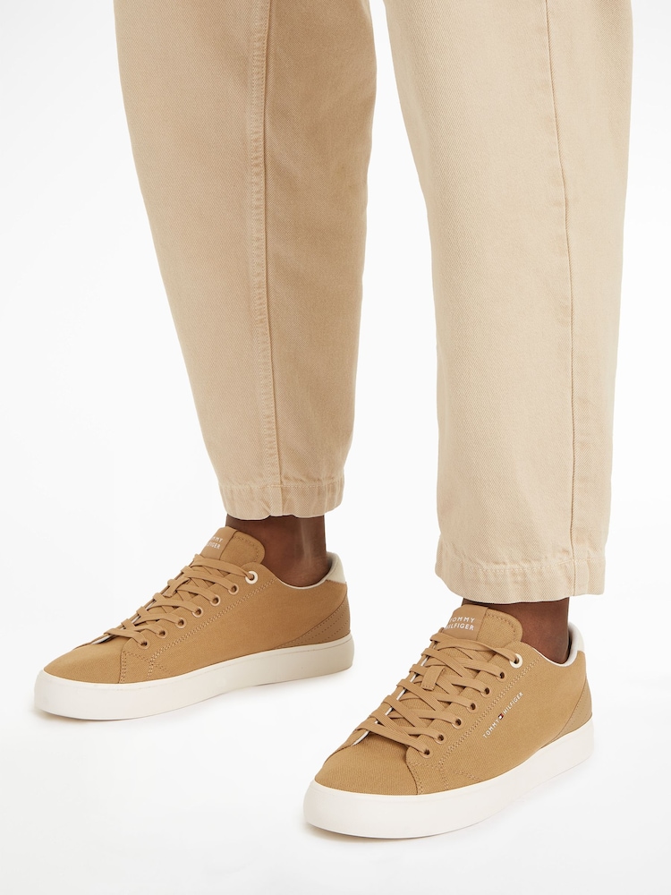 Tommy Hilfiger Brown Low Top Summer Sneakers - Image 1 of 4