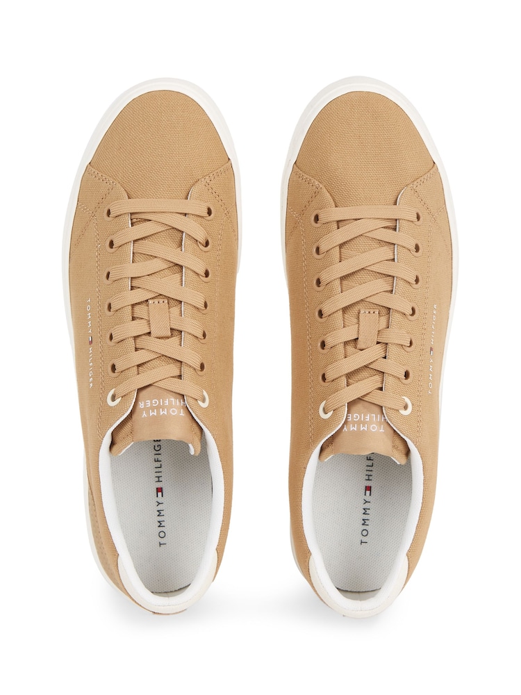 Tommy Hilfiger Brown Low Top Summer Sneakers - Image 4 of 4