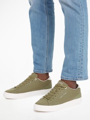 Tommy Hilfiger Green Low Top Summer Sneakers - Image 1 of 4