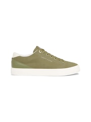 Tommy Hilfiger Green Low Top Summer Sneakers - Image 2 of 4