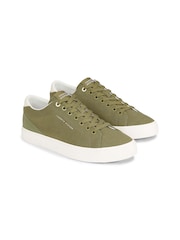 Tommy Hilfiger Green Low Top Summer Sneakers - Image 3 of 4