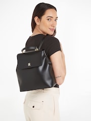 Tommy Hilfiger Black Refined Backpack - Image 4 of 4