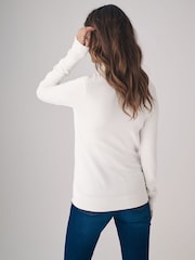 The Set Black/Chocolate Brown/Cream 3 Pack Fine Knit Roll Neck Jumpers - Image 5 of 10