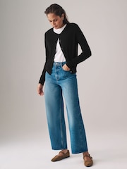 The Set Black/Grey Marl/Mink 3 Pack Fine Knit Button Through Cardigans - Image 2 of 5