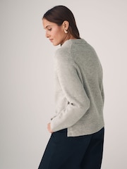 The Set Black/Cream/Mink Brown 3 Pack Classic Raglan Sleeve Jumper - Image 4 of 5