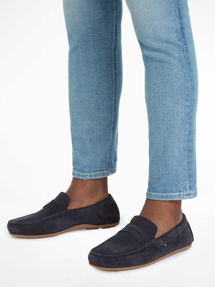 modra - Tommy Hilfiger Casual Suede Driver Shoes - Slika 1 iz 3 modra - Tommy Hilfiger Casual Suede Driver Shoes - Slika 1 iz 3
