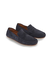 Tommy Hilfiger Blue Casual Suede Driver Shoes - Image 2 of 3
