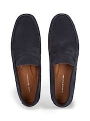 Tommy Hilfiger Blue Casual Suede Driver Shoes - Image 3 of 3