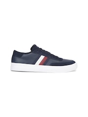 Tommy Hilfiger Blue Stripe Leather Sneakers - Image 1 of 4