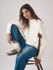 The Set Black/Cream 2 Pack Relaxed Turtleneck Jumpers - Image 1 of 8