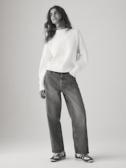 The Set Black/Cream 2 Pack Relaxed Turtleneck Jumpers - Image 4 of 8