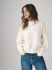 The Set Black/Cream 2 Pack Relaxed Turtleneck Jumpers - Image 5 of 8