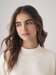 The Set Black/Cream 2 Pack Relaxed Turtleneck Jumpers - Image 7 of 8