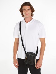 Calvin Klein Black Logo Messenger Bag - Image 1 of 5