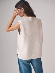 The Set Black/Cream 2 Pack Relaxed Knitted Tank Tops - Image 5 of 9