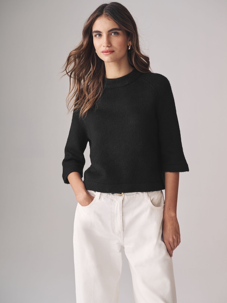 The Set Black/Grey 2 Pack Knitted T-Shirts - Image 2 of 6