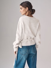 The Set Black/Cream 2 Pack Ballet Wrap Jumpers - Image 5 of 10