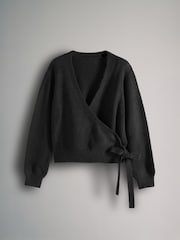The Set Black/Cream 2 Pack Ballet Wrap Jumpers - Image 8 of 10