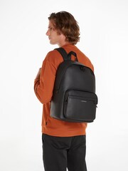Calvin Klein Black Plain Campus Backpack - Image 1 of 8