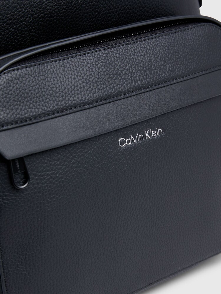 Calvin Klein Black Plain Campus Backpack - Image 8 of 8