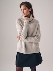 The Set Black/Mink 2 Pack Oversized Turtle Neck Jumpers - Image 1 of 6