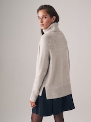 The Set Black/Mink 2 Pack Oversized Turtle Neck Jumpers - Image 4 of 6