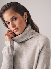 The Set Black/Mink 2 Pack Oversized Turtle Neck Jumpers - Image 5 of 6