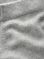 The Set Grey 2 Piece Knit Hoodie & Wide Leg Trousers Coord - Image 9 of 9