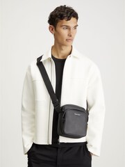 Calvin Klein Black Logo Messenger Bag - Image 1 of 7