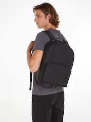 Calvin Klein Black Zip Campus Backpack - Image 1 of 6