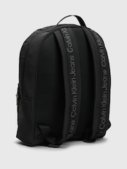 Calvin Klein Black Zip Campus Backpack - Image 3 of 6