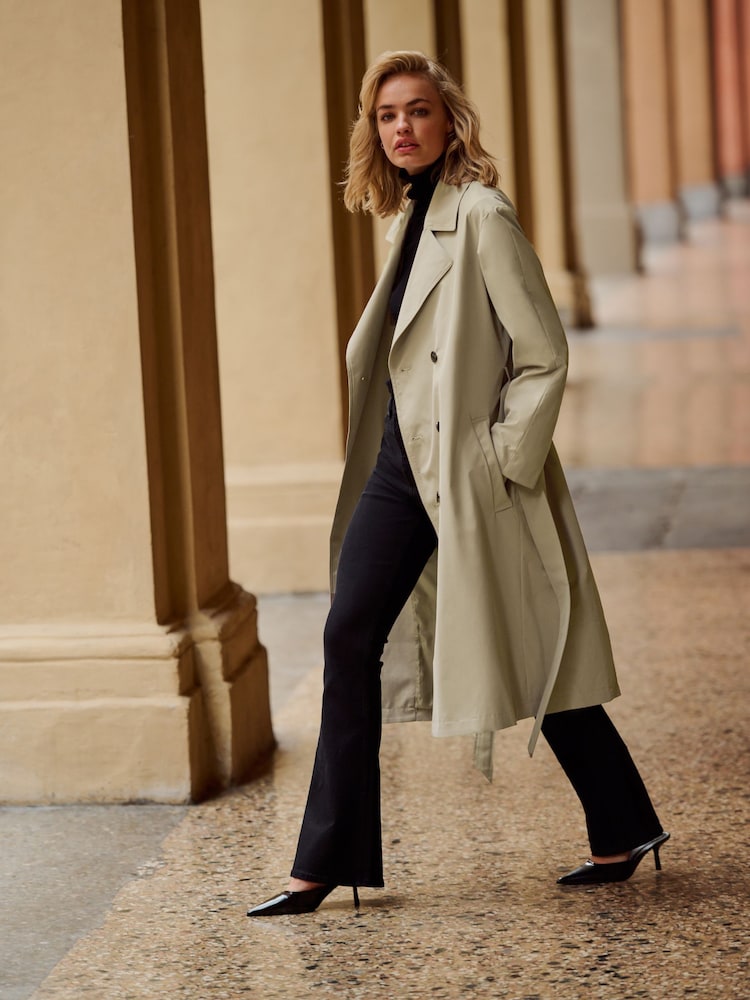 Camel - The Set Belted Trench Coat - Image 1 of 11