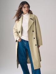 Camel - The Set Belted Trench Coat - Image 2 of 11