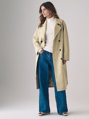Camel - The Set Belted Trench Coat - Image 3 of 11