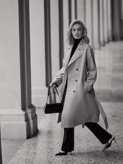 Camel - The Set Belted Trench Coat - Image 6 of 11