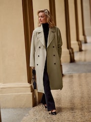 Camel - The Set Belted Trench Coat - Image 8 of 11