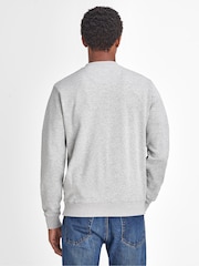Barbour® Grey Beckhill Crew Neck 100% Cotton Sweatshirt - Image 3 of 6