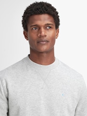 Barbour® Grey Beckhill Crew Neck 100% Cotton Sweatshirt - Image 4 of 6