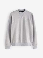 Barbour® Grey Beckhill Crew Neck 100% Cotton Sweatshirt - Image 6 of 6