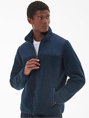 Barbour® Navy Hobson Zip Through Fleece - Image 1 of 7