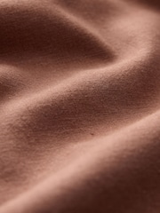 Camel Brown Stretch Linen Blend Culotte Trousers - Image 6 of 6