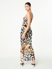 Animal Bandeau Mesh Jersey Dress - Image 3 of 6